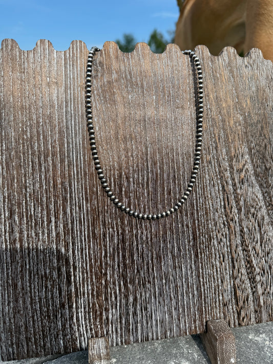 4mm Navajo Pearl Necklace