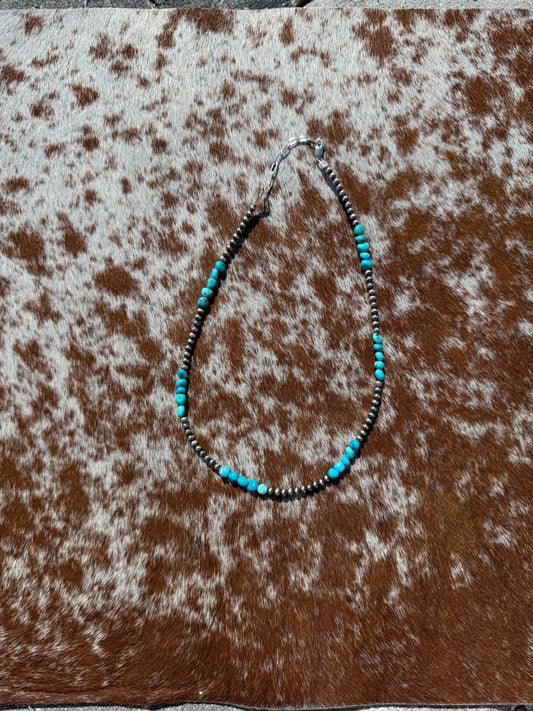 3mm Navajo Pearl with Castle Dome 13"