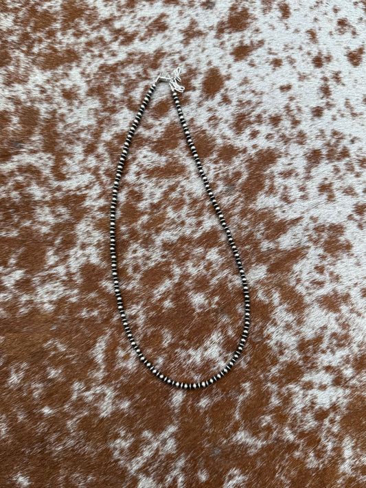 3mm Navajo Pearl with Saucers 16"