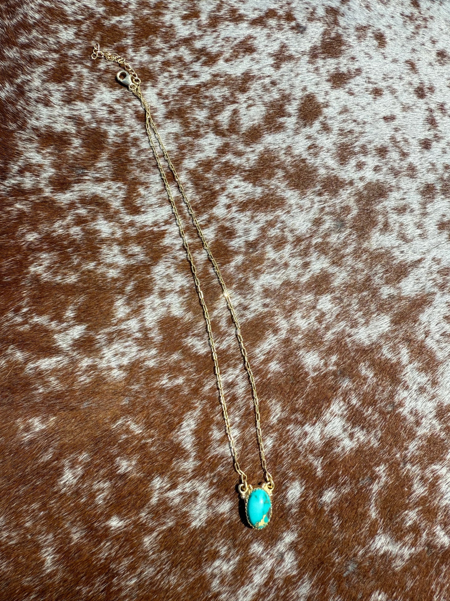 Turquoise Oval Gold Filled
